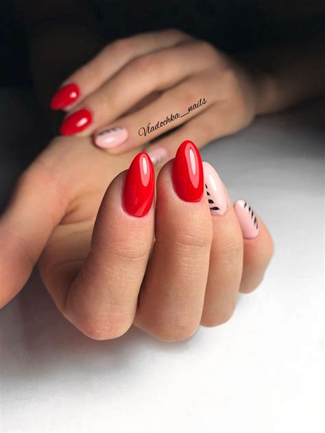 Яркий маникюр в красном цвете | Nails