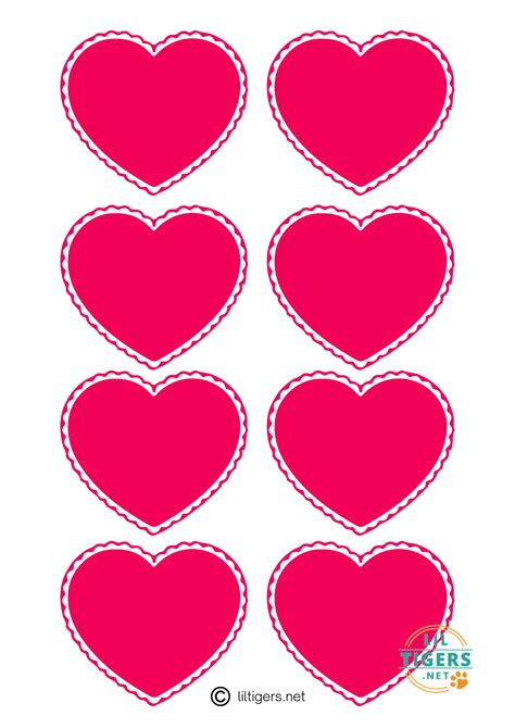Free Printable Red Hearts: Cut & Use! - Printables for Everyone