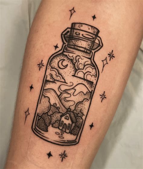 potion bottle tattoo 1