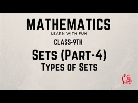 class  sets types  sets part  youtube