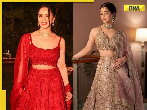 sara tendulkars regal lehenga   soft pastels  rich banarasi