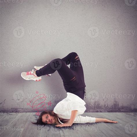 graceless dancer falling  stock photo  vecteezy