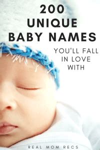 unique baby names - Real Mom Recs