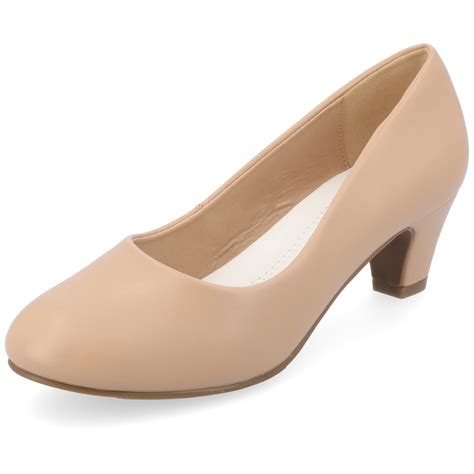 Journee Collection Women's Luu-M Comfort Insole Round Toe Low Block