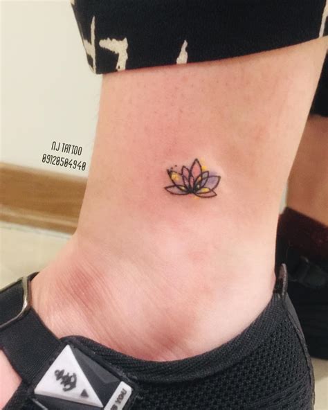 beautiful pink water lily tattoo designs   feminine