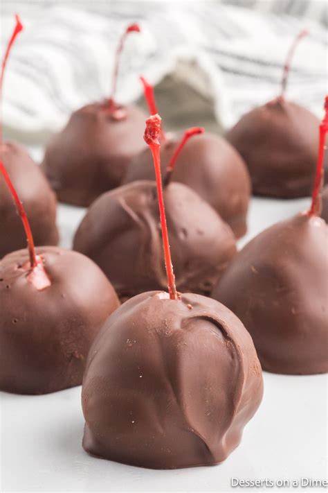 Chocolate Covered Cherries - Desserts On A Dime