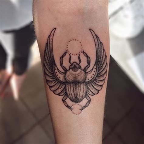 Ancient Egyptian Scarab Beetle Tattoo