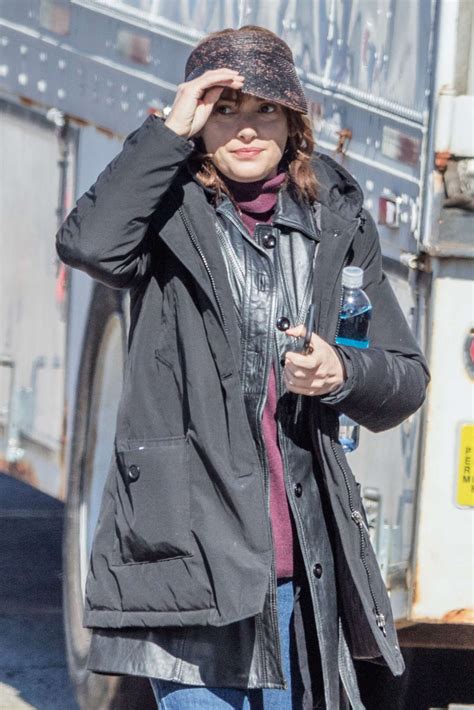 WINONA RYDER on the Set of Strange Things in Indiana 02/05/2016