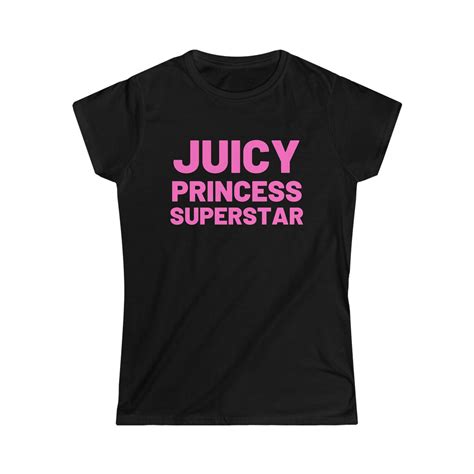 Juicy Princess Superstar Women's Softstyle Tee, Y2k Trending Streetwear