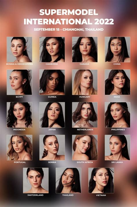 Supermodel International 2022 takes place on September 15, meet the ...
