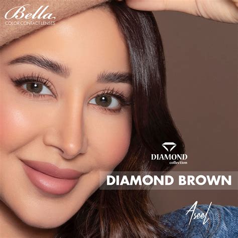 Buy Bella Diamond Monthly Colored Lenses - Brown | alharethoptics.com