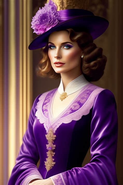 Lexica - Lady in violet clothes