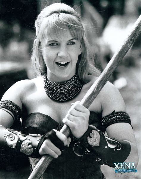 Xena Photo Club July 2010 8x10 photograph Jul 10 Gabrielle with Staff b