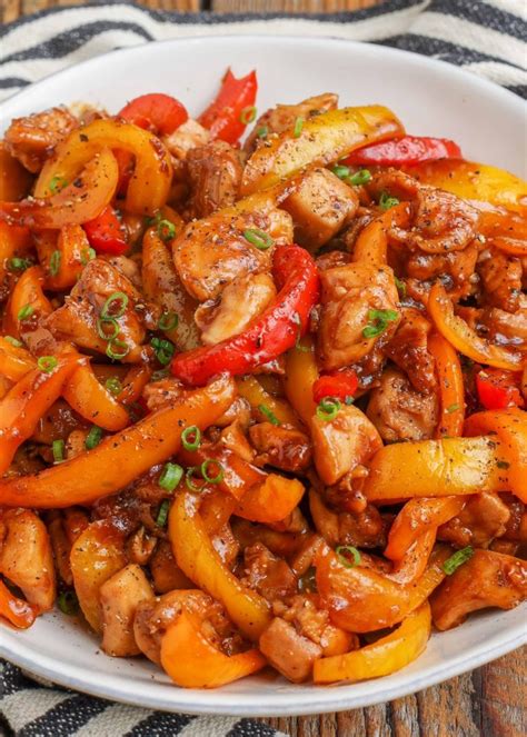 honey sriracha chicken  bell pepper stir fry vegetable recipes