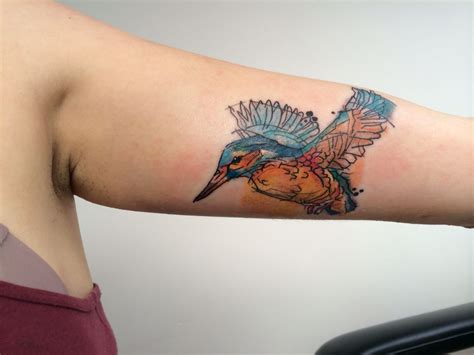 Abstract kingfisher tattoo by me. | Kingfisher tattoo, Tattoos, Tattoos ...