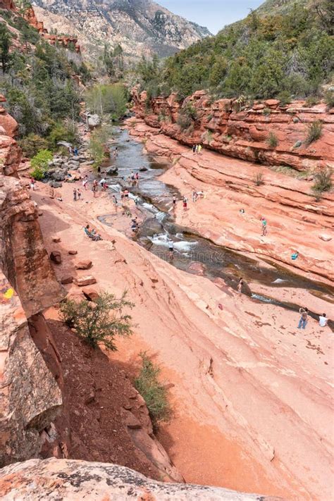 Slide Rock State Park in Oak Creek Canyon, Arizona. Stock Image - Image ...