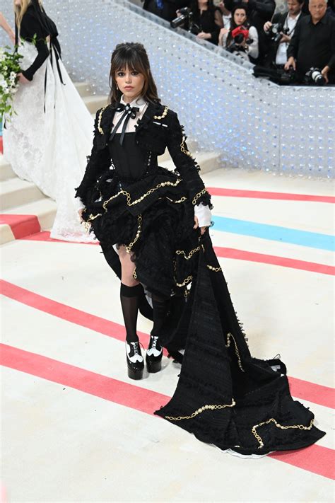 Jenna Ortega Puts A Wednesday-Worthy Twist On The Met Gala 2023 Theme
