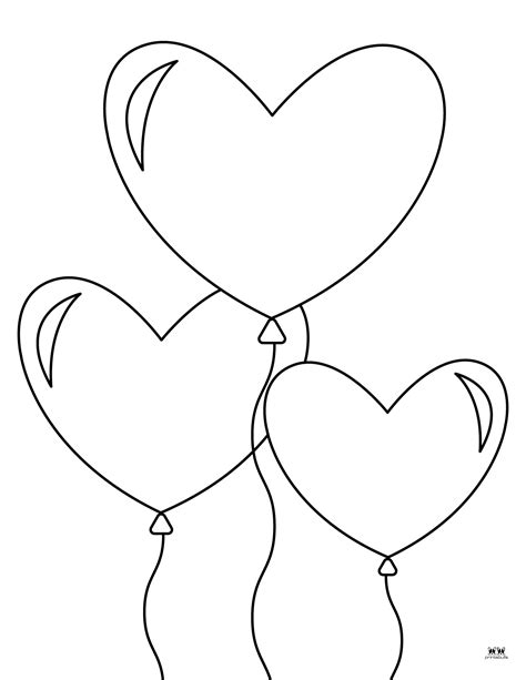 Heart Shape Coloring Pages Printable Coloring Pages
