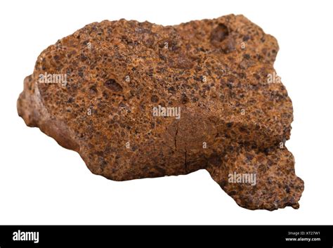 sample  limonite brown iron ore isolated stock photo alamy