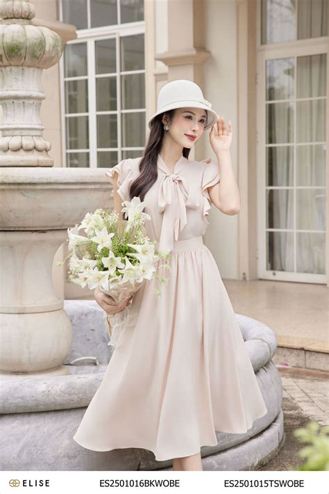 CHÂN VÁY NUDE XẾP NHÚN