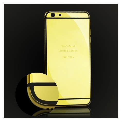 24k gold edition engrave gold plated iPhone 6s housing and covering