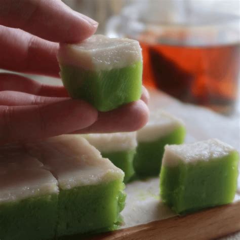 kuih talam pandan recipe baking  simple bakeomaniac