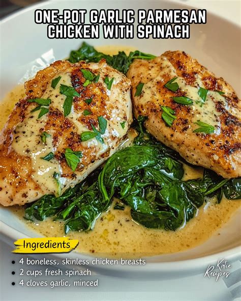 Katie Recipes - One-Pot Garlic Parmesan Chicken with... | Facebook