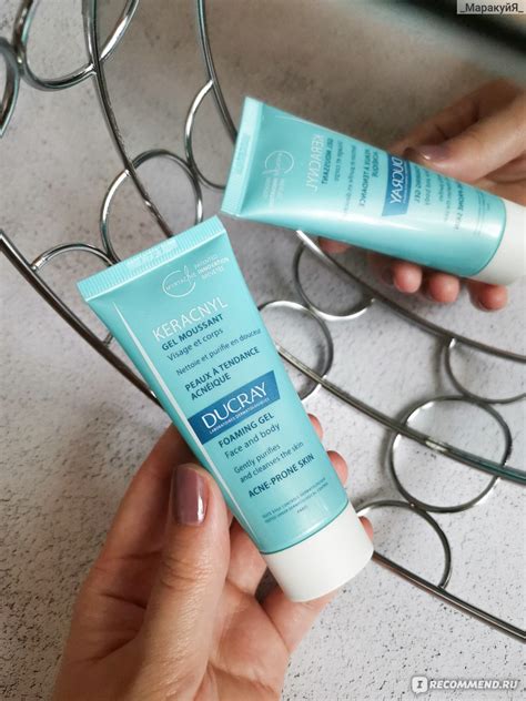 Гель для умывания Ducray Keracnyl Foaming Gel - «Отличный летний гель ...