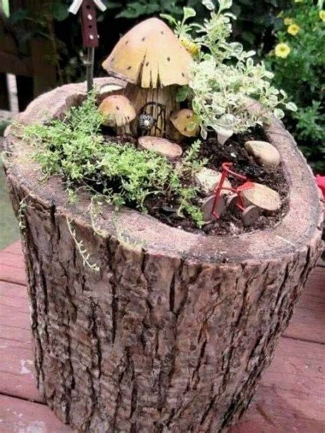 Tree Stump Fairy Gardens That Will Bring Magic To Your Life