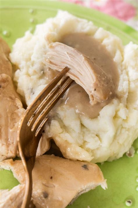 Crockpot Chicken With Cream of Mushroom Soup - Brooklyn Farm Girl