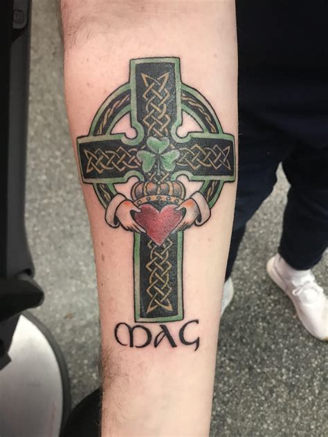 Irish Cross Tattoos Arm
