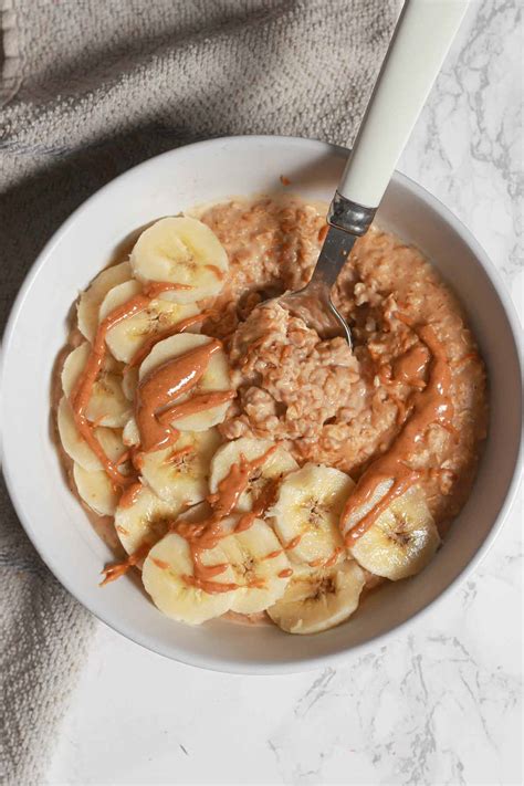 peanut butter porridge bakedbyclo vegan dessert blog