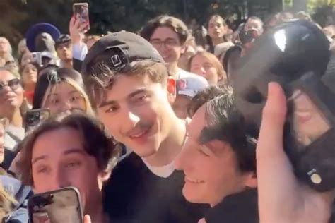 Timothée Chalamet crashed his own look-alike contest in New York City