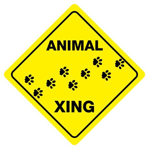 ANIMAL CROSSING Funny Novelty Crossing Sign - Walmart.com - Walmart.com