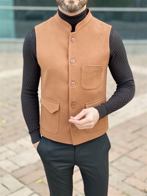 Коричневый жилет. Арт.:2593 – купить в магазине мужской одежды Smartcasuals