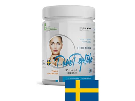 Kolagén 10 000 Swedish Nutra je hydrolyzovaný rybí kolagén v prášku ...