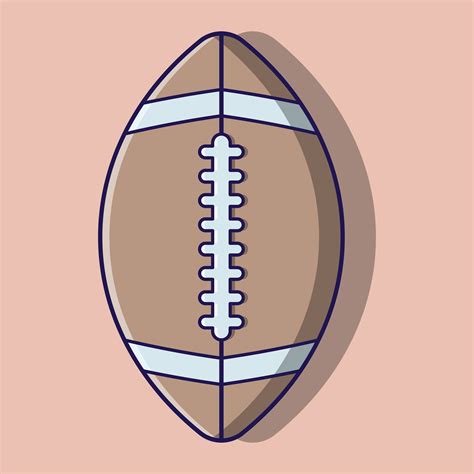 Cute rugby ball cartoon 1638614 Vector Art at Vecteezy