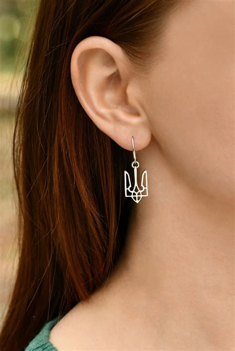 Срібні сережки з тризубами - Dadiverin Jewelry