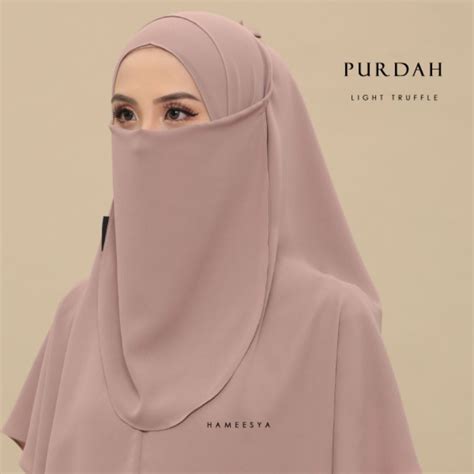 purdah chiffon pairing  bshawl aisyaa purdah dua layer purdah