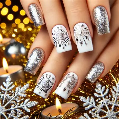 Inspirações De Unhas Para O Ano Novo - Inspirações de Unhas para o Ano Novo: Arrase na Virada!