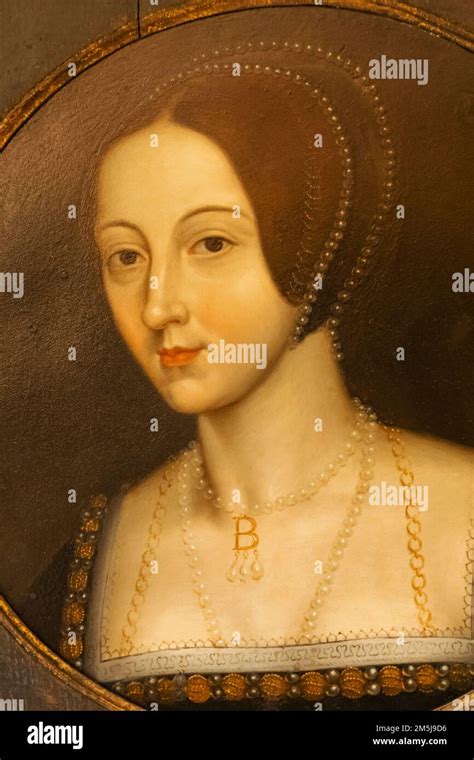England, Kent, Hever, Hever Castle, Portrait of Anne Boleyn Stock Photo ...