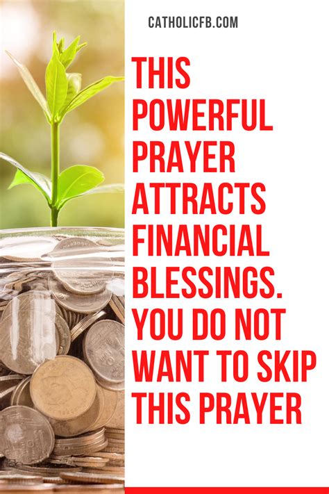 powerful prayer attracts financial blessings financial prayers