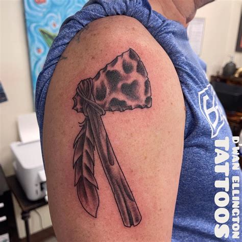Native American Tomahawk Tattoo by... - Under the Gun, Inc.