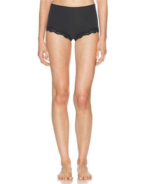 skims fits  lace boyshort  black lyst