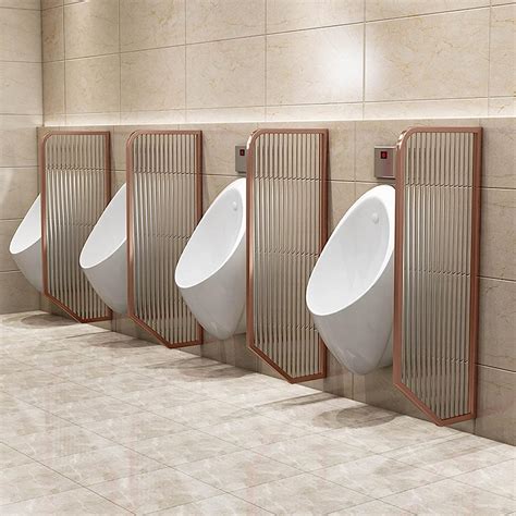 Amazon.co.jp: 小便器プライバシースクリーン壁掛け小便器バッフル、モダンなミニマリスト公衆トイレ男子トイレ小便器パーティション ...