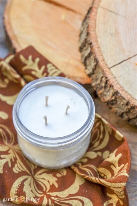 How to Make Simple 3 Wick Candles - Garden Therapy