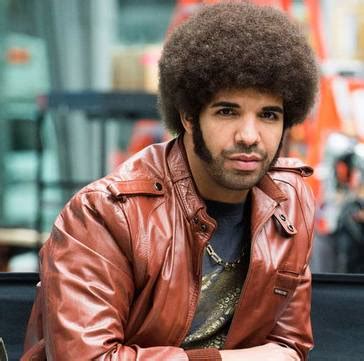 Drake new curly hair Afro hairstyle for Anchorman 2 movie - Men's Hair ...