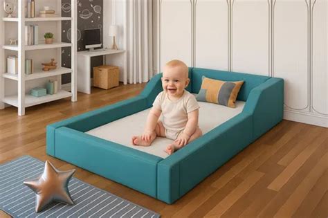 Cama Montessoriana De Espuma - Cama Espuma Montessoriana Infantil Com Laterais De Proteção | Frete grátis