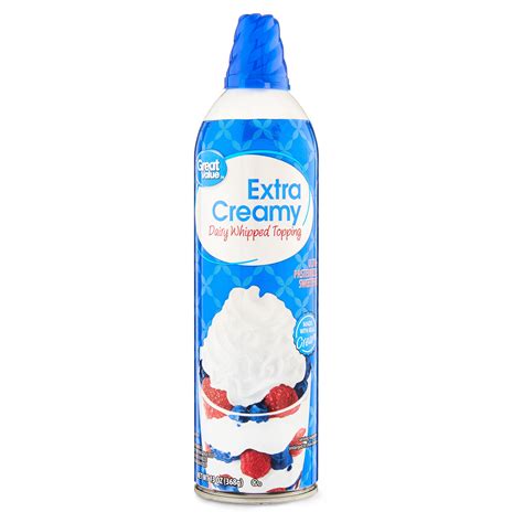 Great Value Extra Creamy Whipped Cream