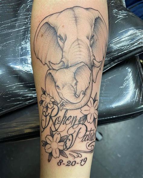 Mom & Baby Elephant Tattoo: A Symbol of Eternal Love